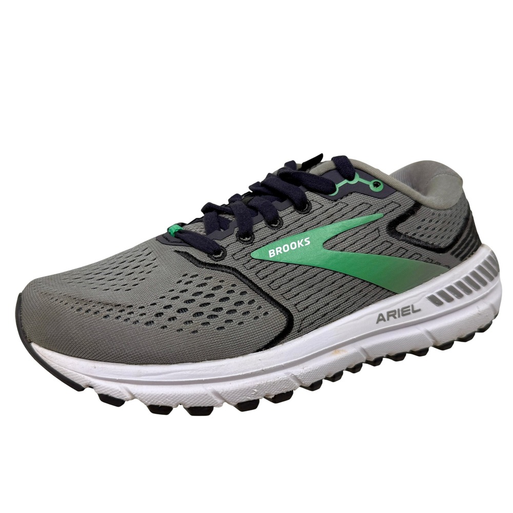 Brooks Ariel 20 Running Shoes Grey Green 1203151D076 Women's Size 7 Wide D